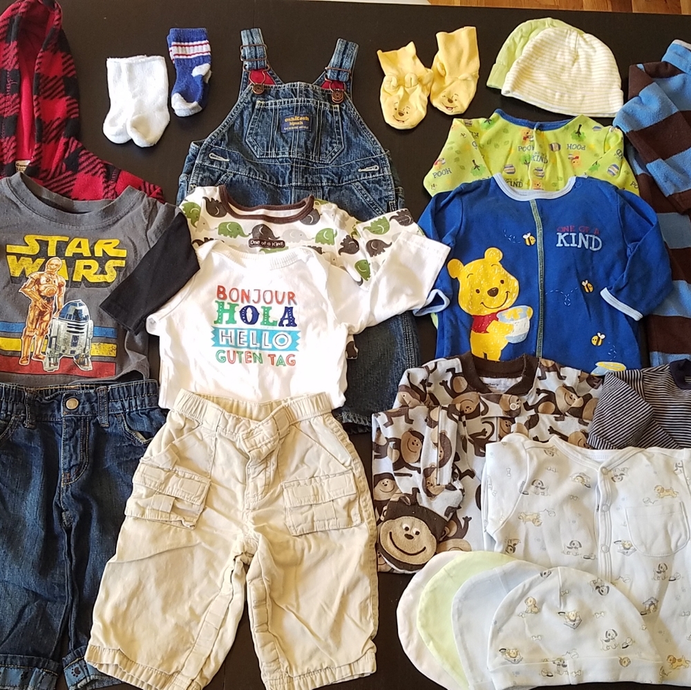 24 piece lot: 12 month baby clothes